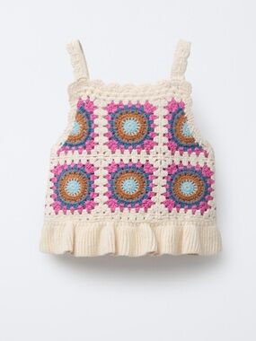 Zara Crochet Square Tank Top